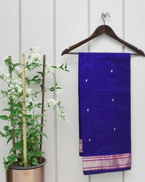 Royal Blue Color Paithani