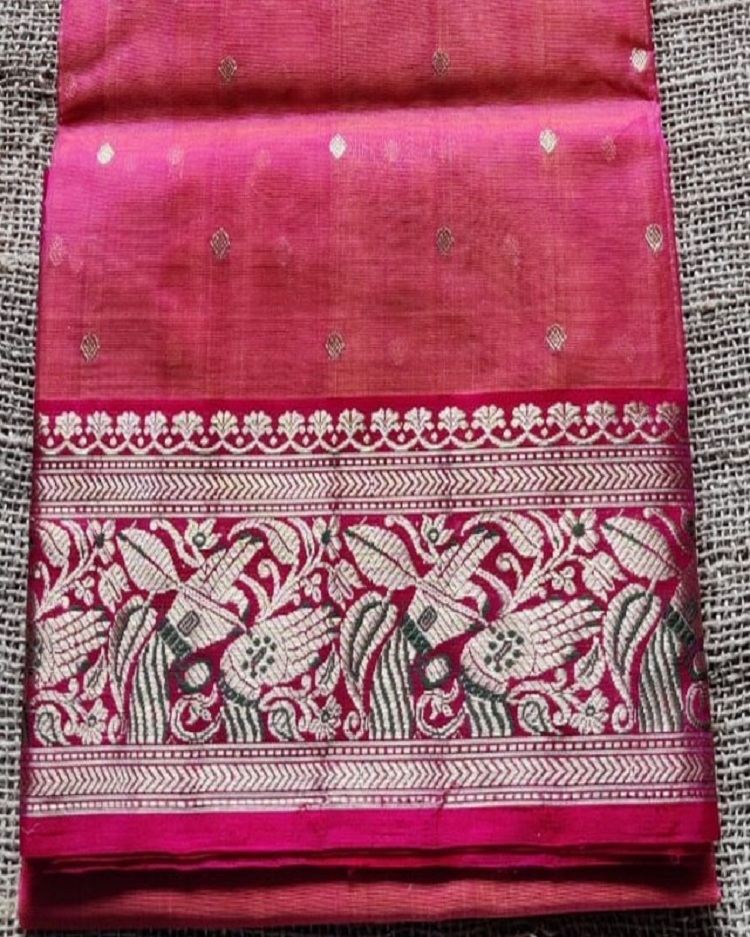 Handloom Katan Silk Dhoopchhanv Dupatta